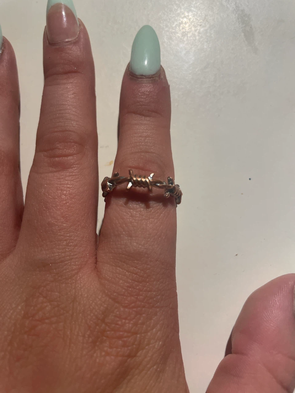 Barbed wire design ring - photo 3