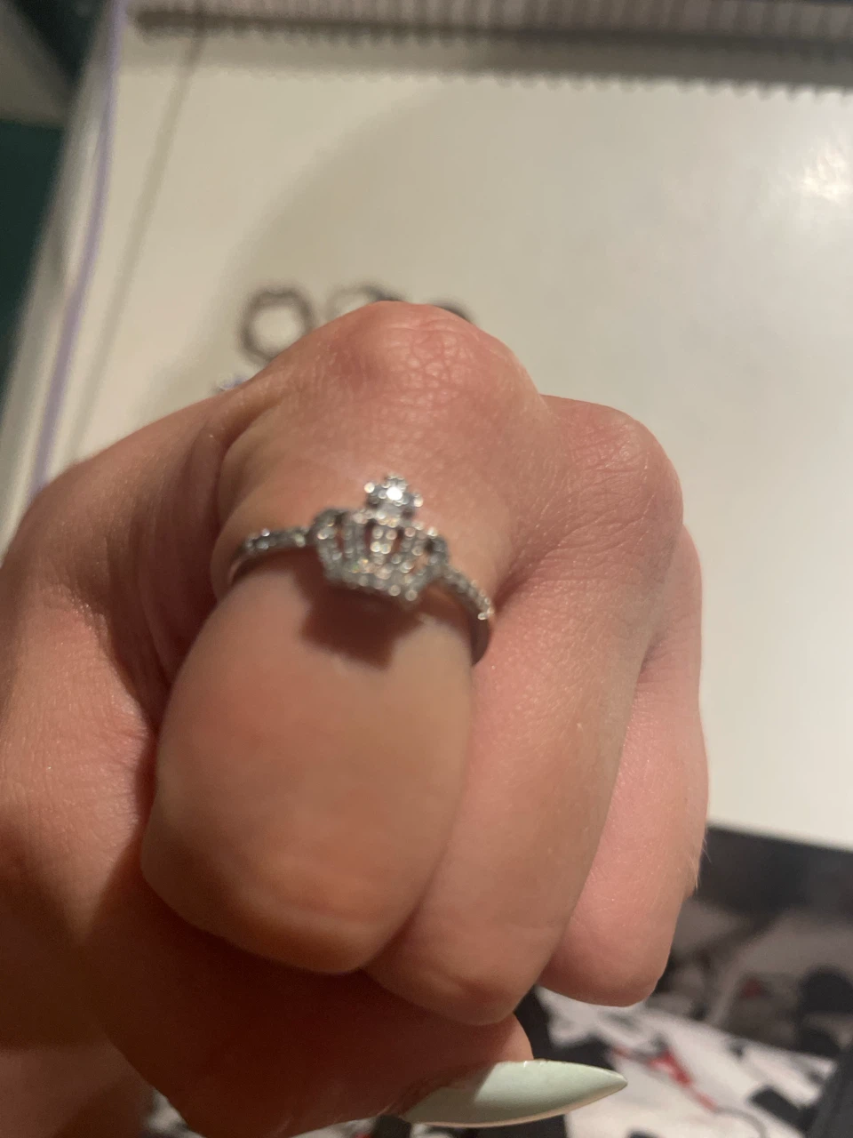 Silver Crown Ring - photo 2