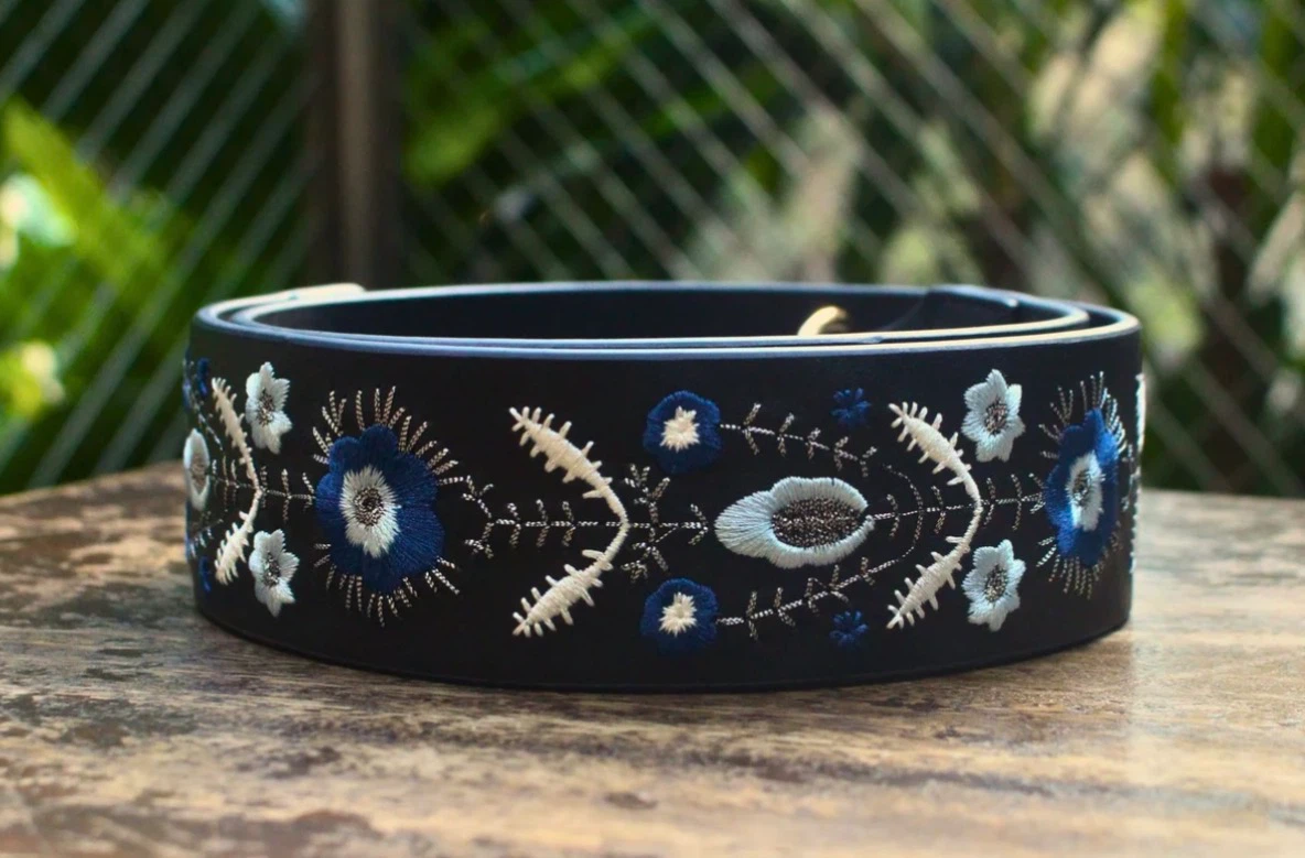 Embroidered Floral Bag Strap - photo 3