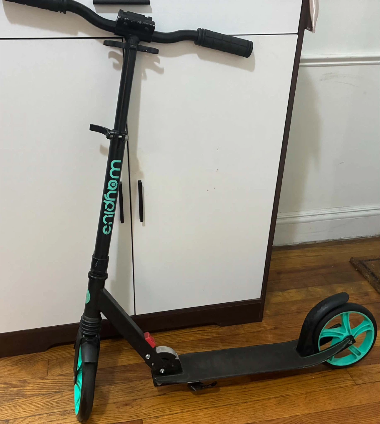 Oxelo Mid 7 Scooter Black and Teal