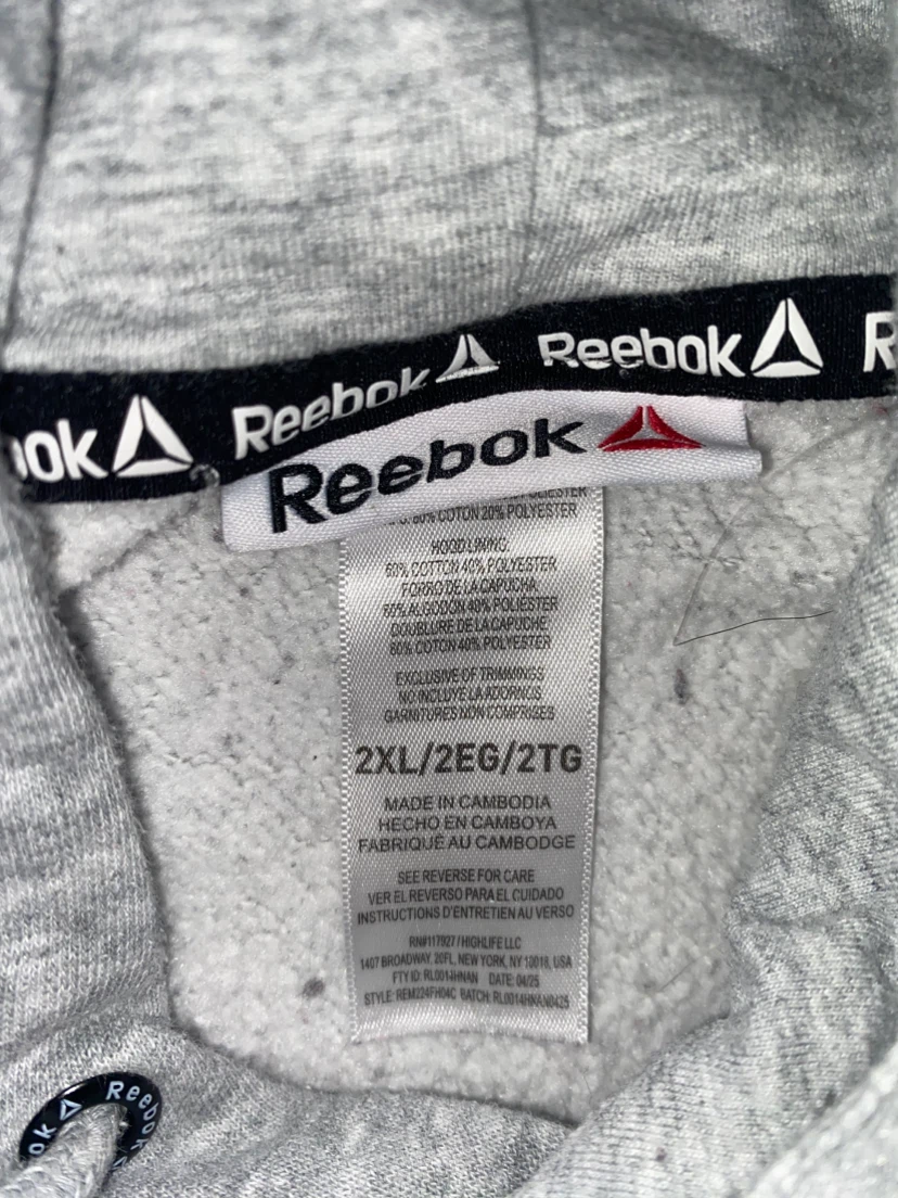 Reebok Grey Hoodie 2XL - photo 2