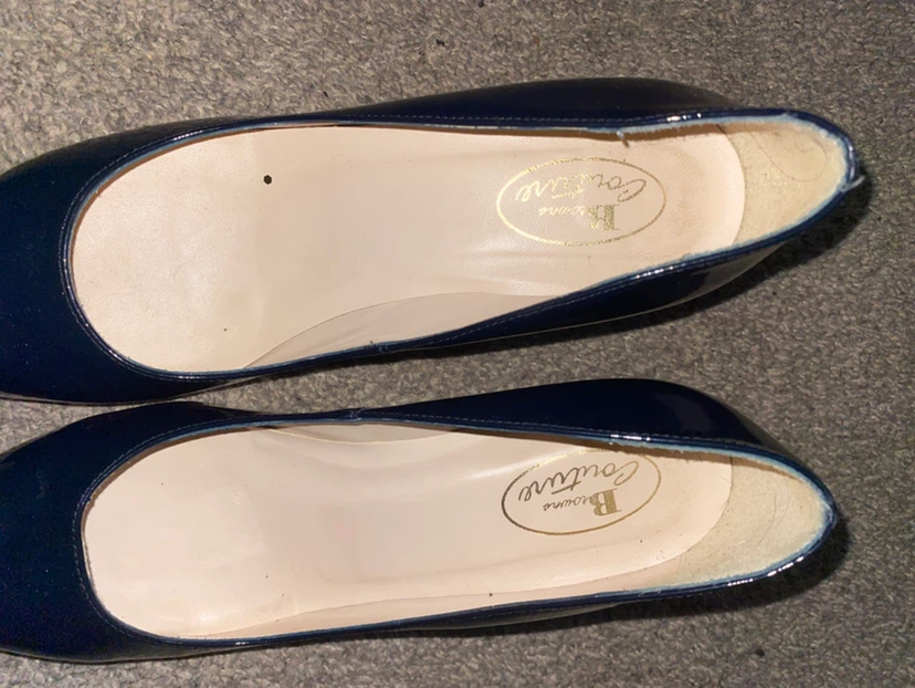 Browns Couture Navy Patent Heels - photo 2