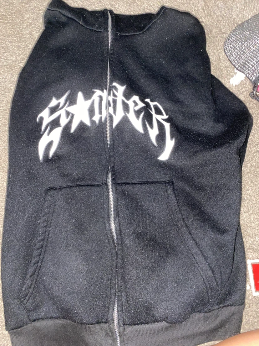 Black Spider Full Zip-Up Hoodie