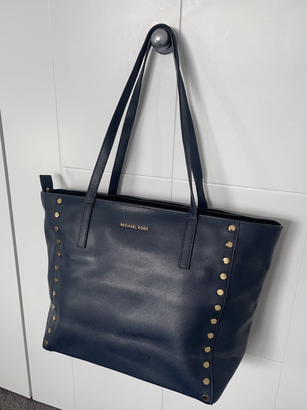 Michael Kors Studded Leather Tote Bag