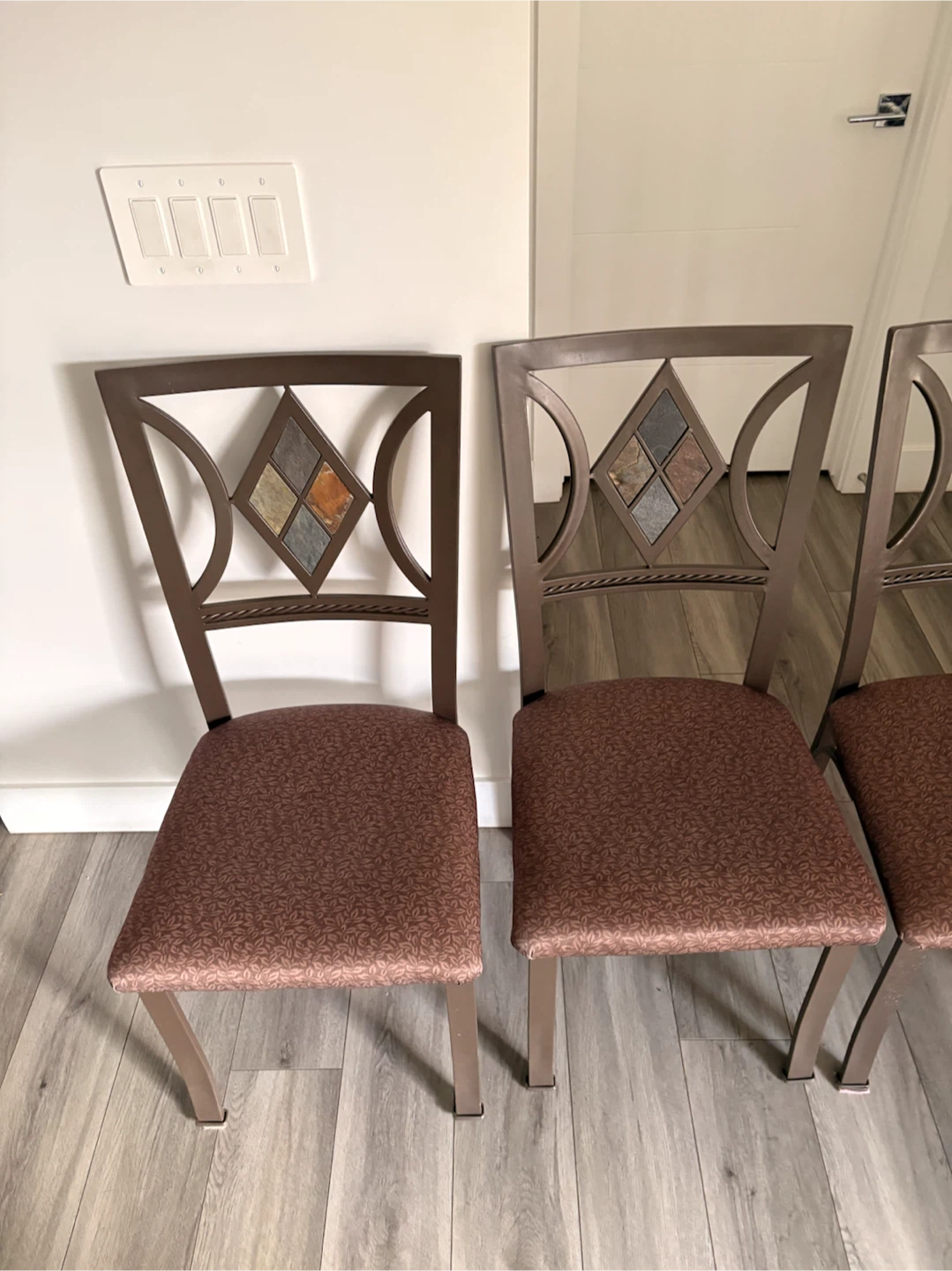 4 Metal Dining Chairs - photo 3