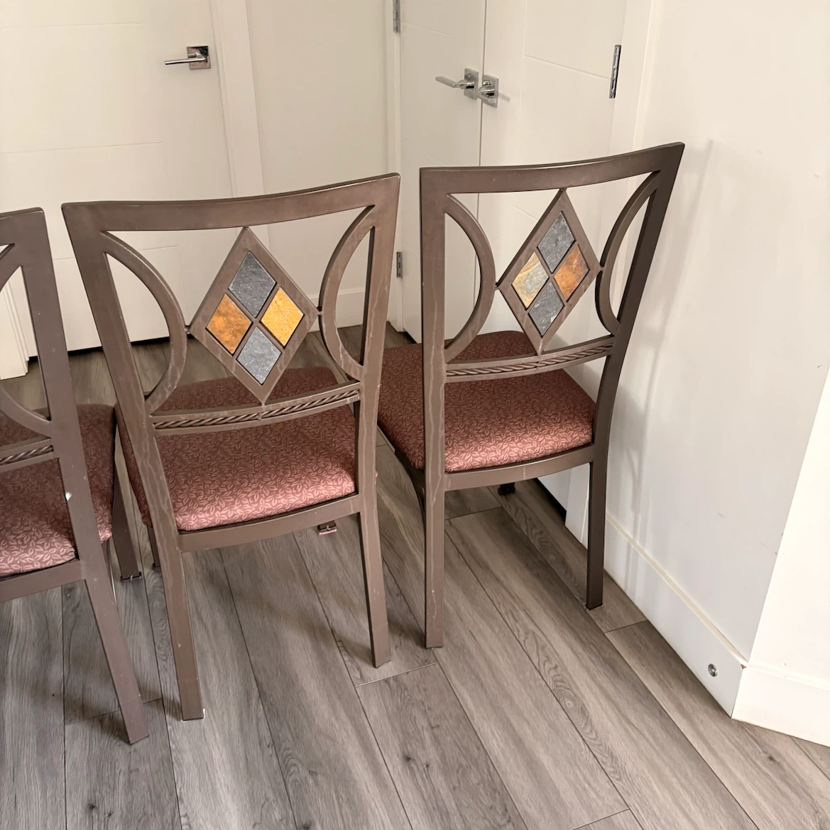 4 Metal Dining Chairs - photo 5