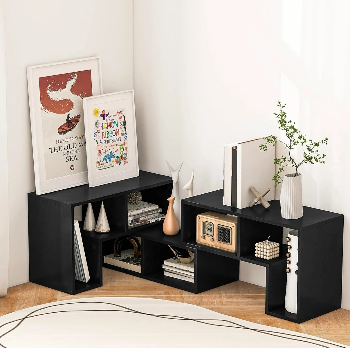 Black TV Stand / Bookcase / Storage - photo 5