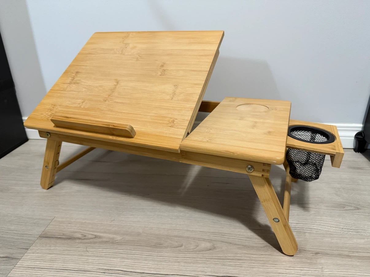 Bamboo Adjustable Laptop Bed Desk