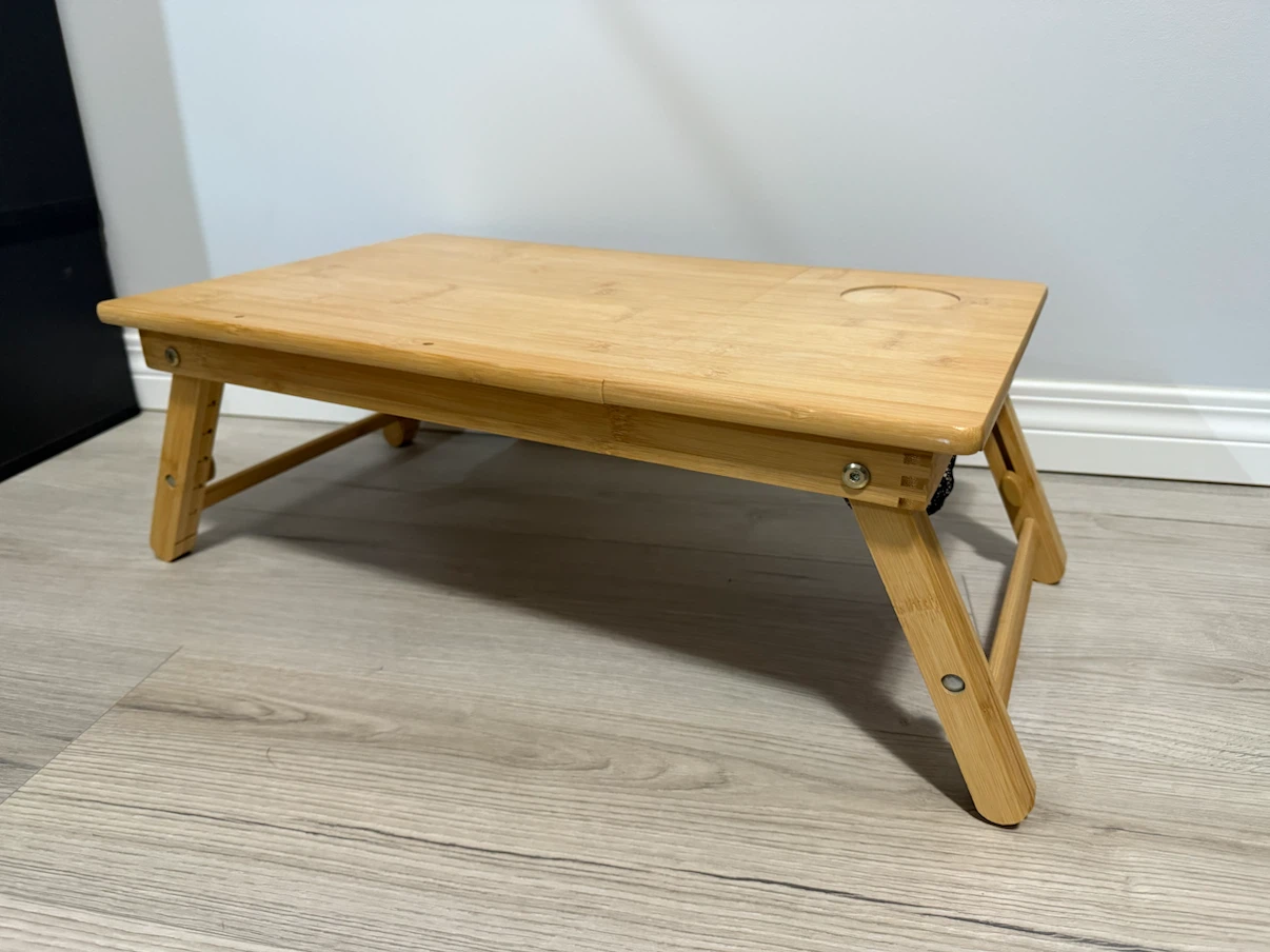 Bamboo Adjustable Laptop Bed Desk - photo 2