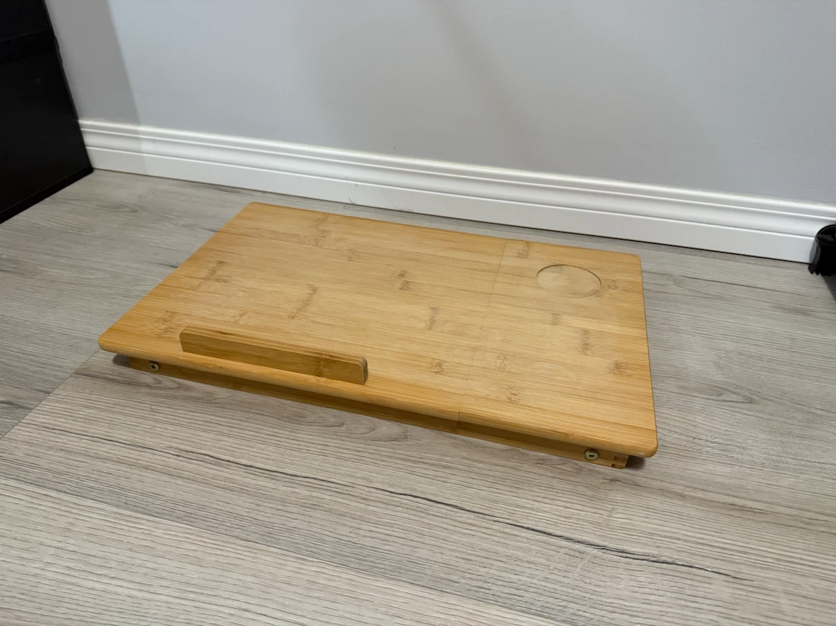 Bamboo Adjustable Laptop Bed Desk - photo 3