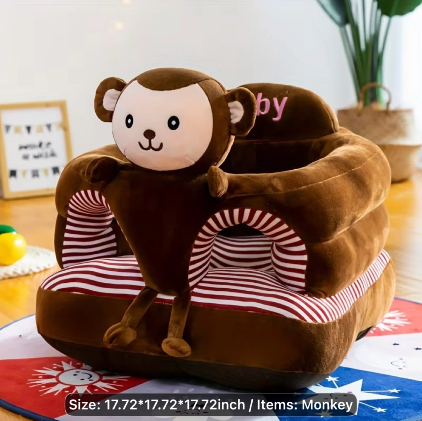 Baby Monkey Plush Support Seat brand new