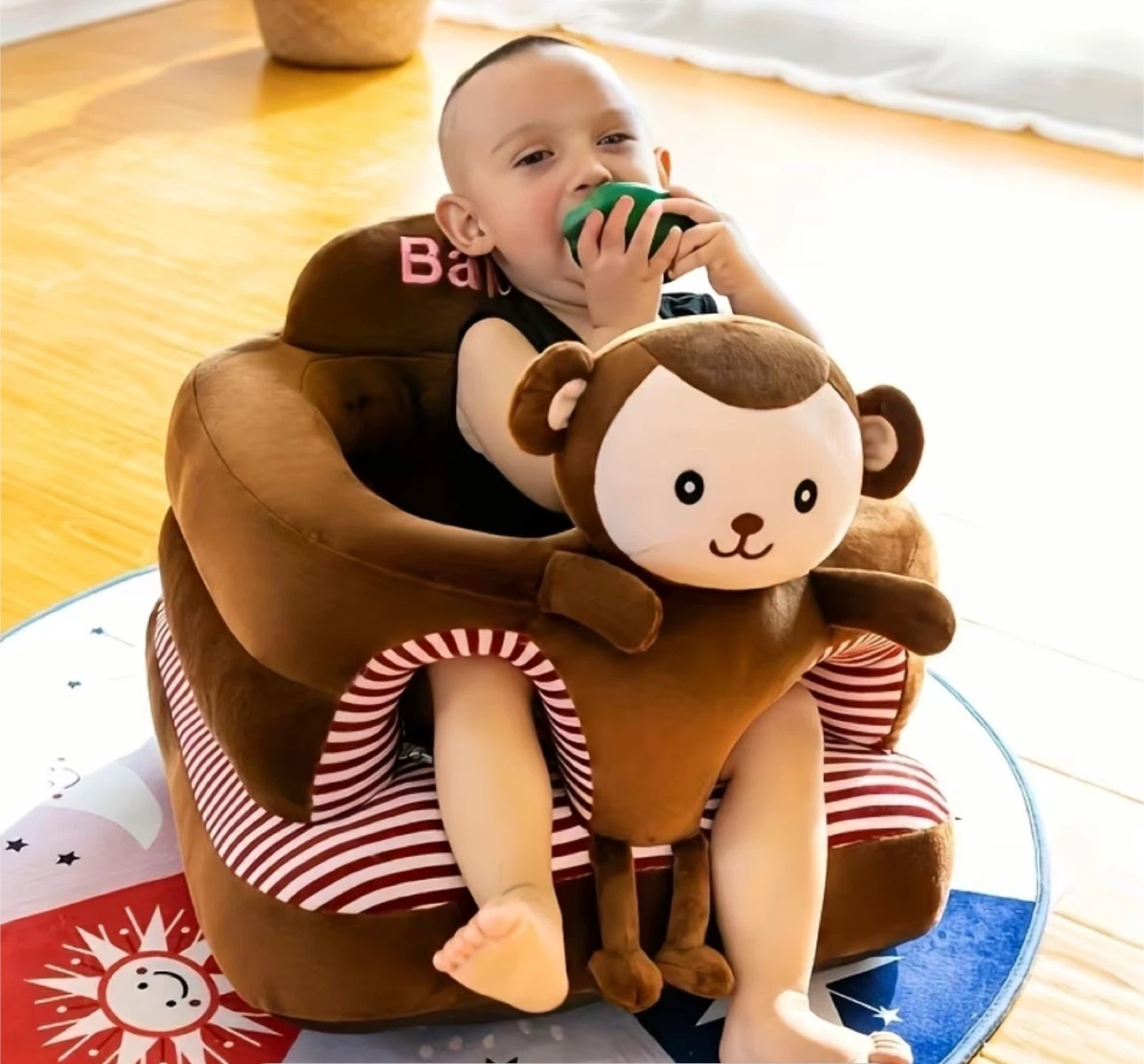Baby Monkey Plush Support Seat brand new - photo 3