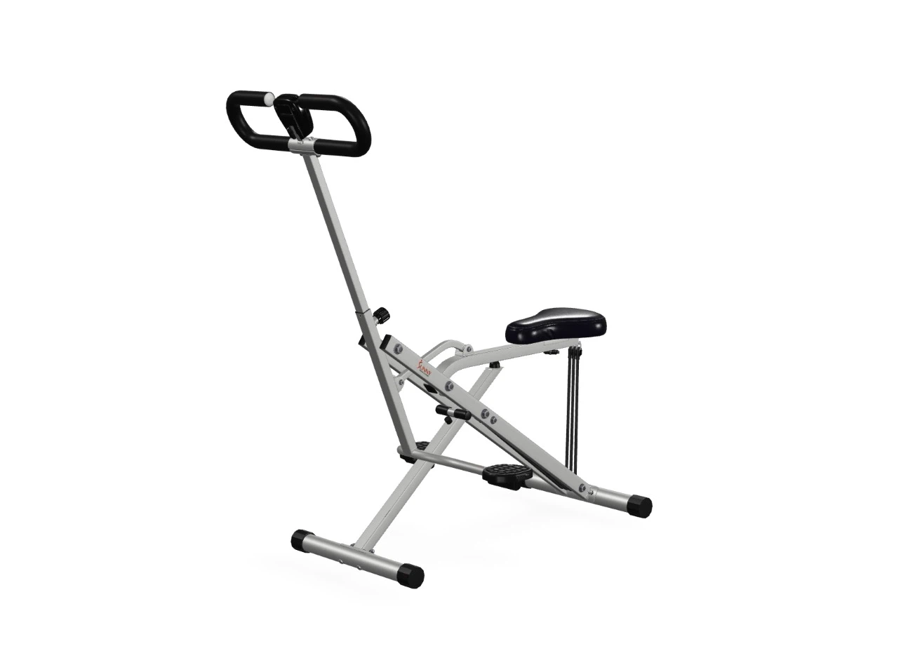 Fitness Smart Row-N-Ride Foldable Squat & Rowing Machine