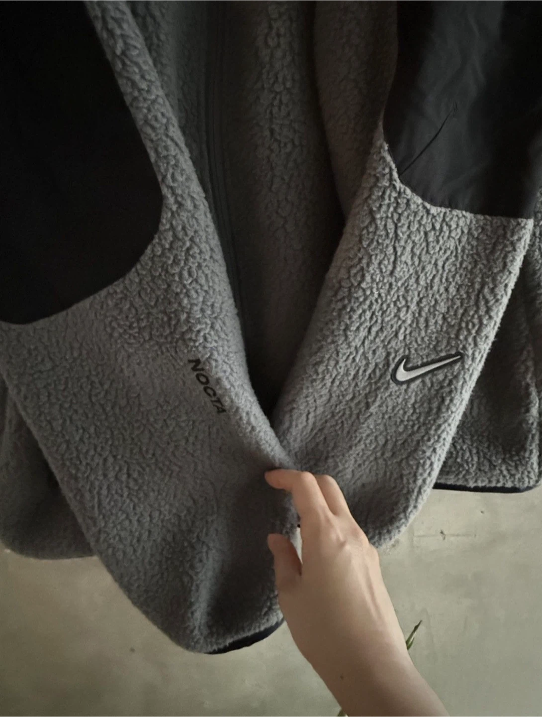 Nike NOCTA Grey Fleece Jacket - photo 4