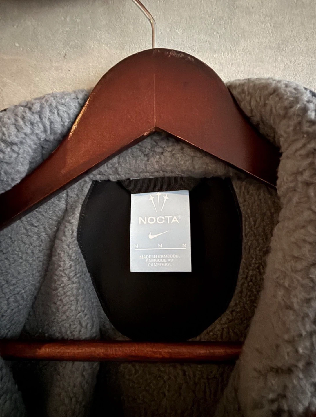 Nike NOCTA Grey Fleece Jacket - photo 5
