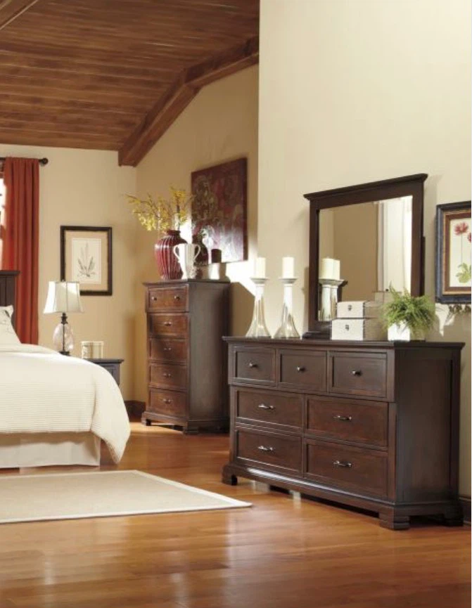 Brand New Ashley Benchcraft Luxury Mirror + Bronze Pine Wood - photo 4