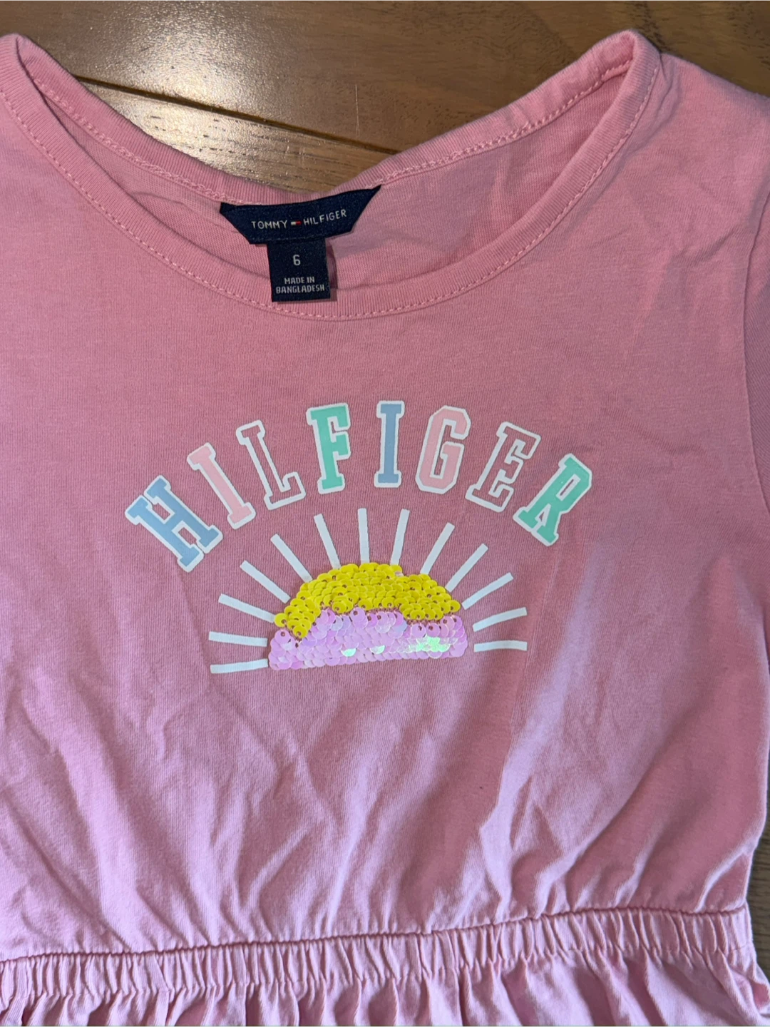 Tommy Hilfiger Girls Pink Dress Size 6 - photo 2
