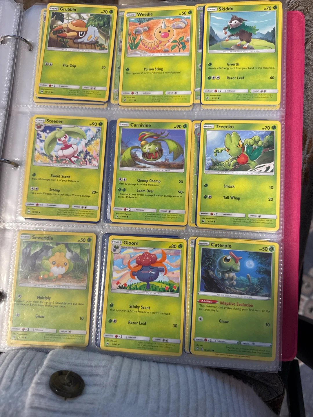 Assorted Pokemon Trading Card Collection in Binder