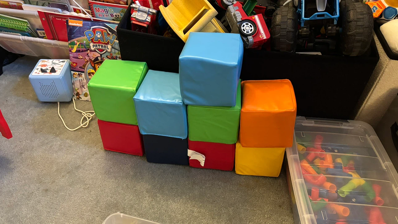 Montessori Toys Foam Blocks and Pikler Triangle - photo 3