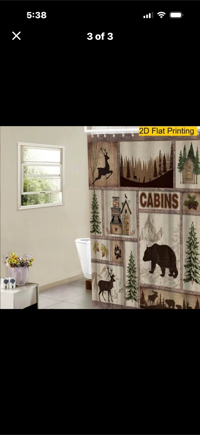 Rustic Cabins Shower Curtain - photo 3