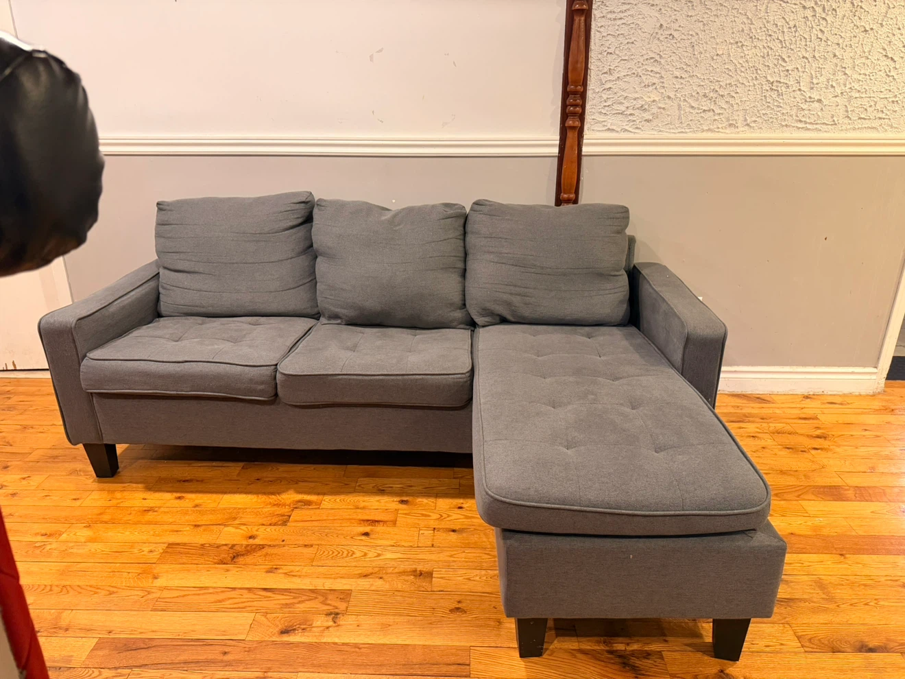 Grey sectional sofa