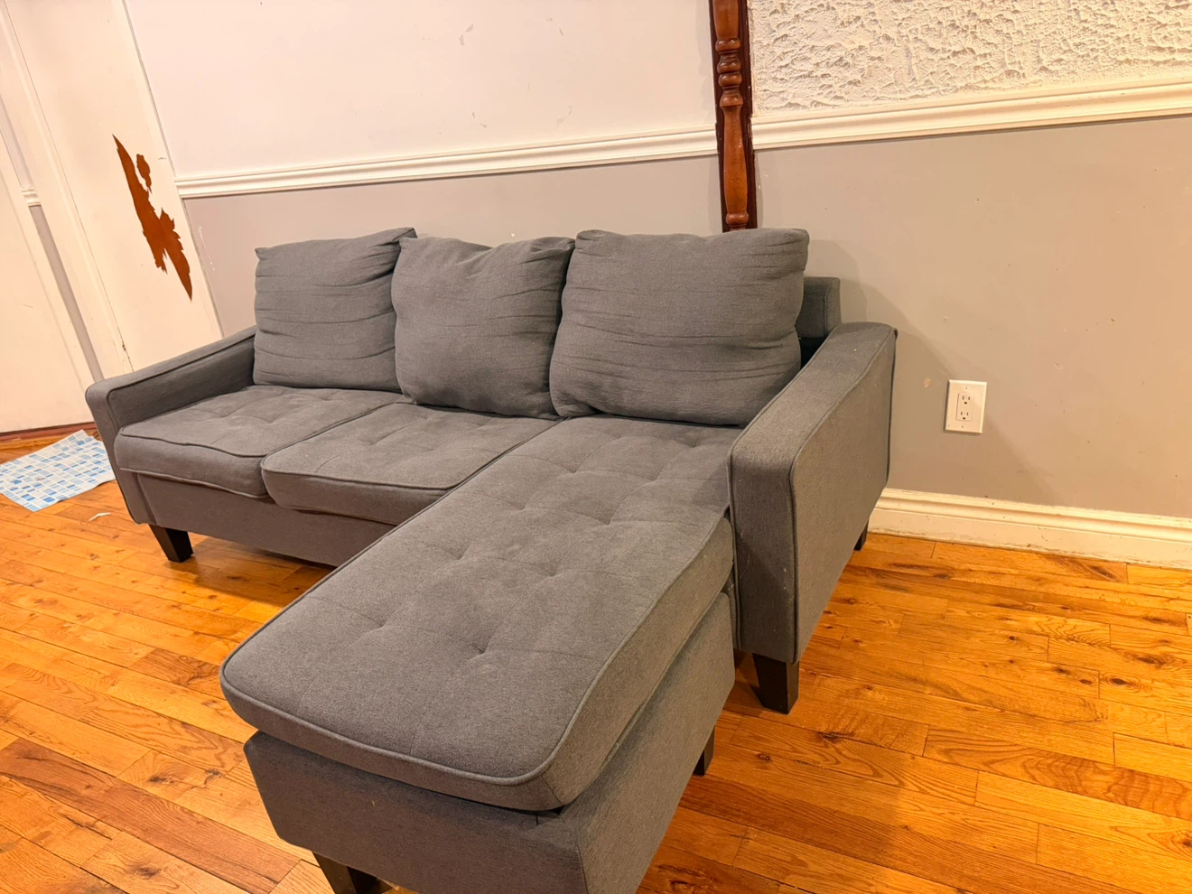 Grey sectional sofa - photo 2