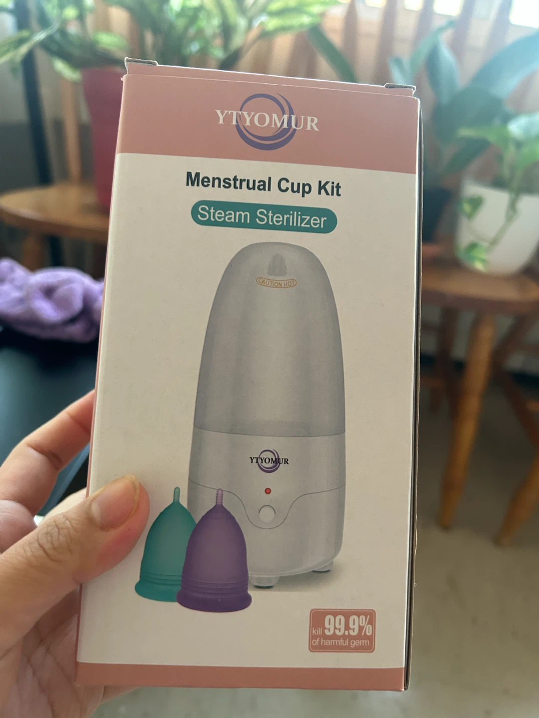 YTYOMUR Menstrual Cup Kit with Steam Sterilizer