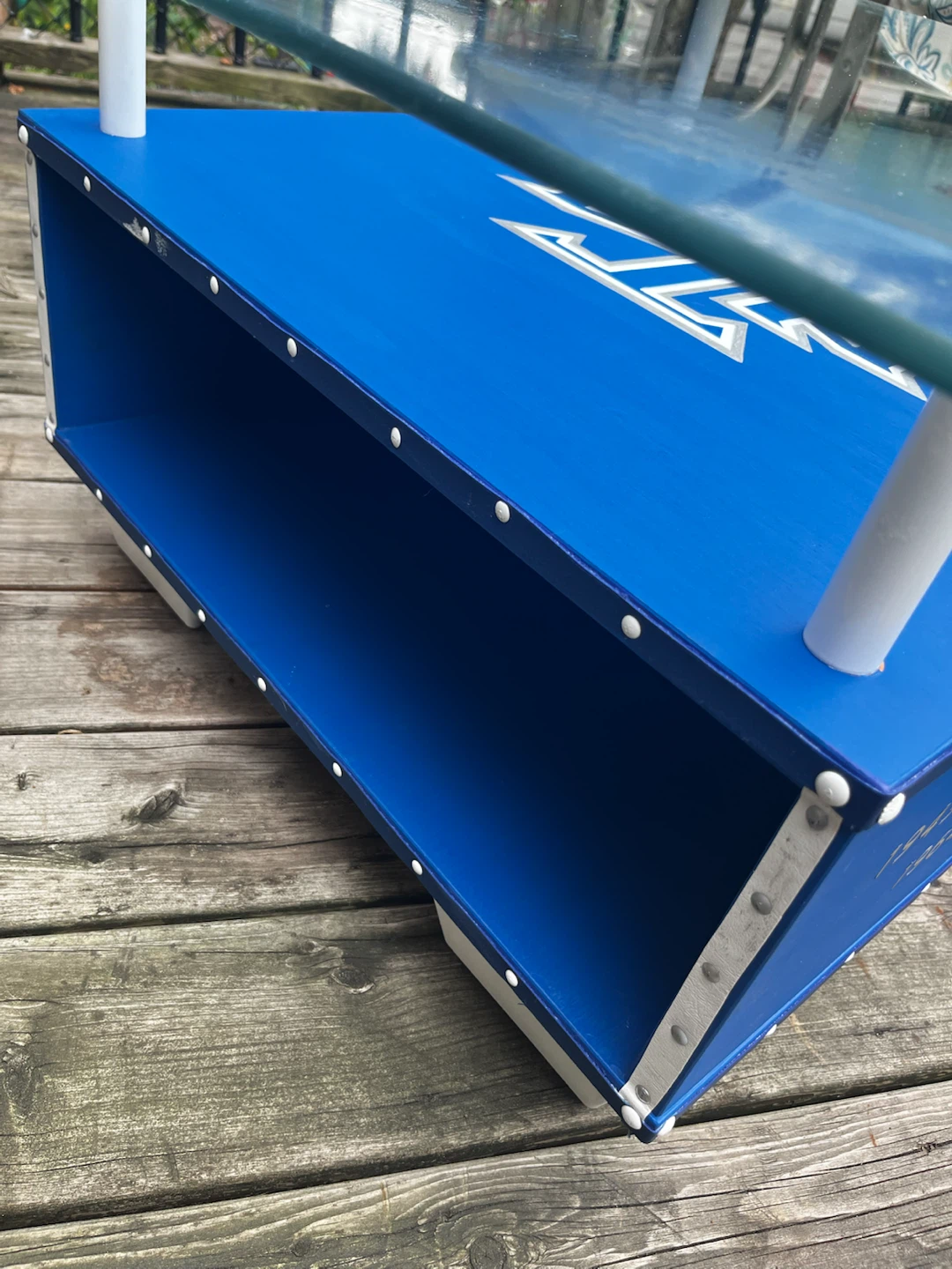One of a kind Toronto Maple Leafs Glass Coffee Table - photo 3