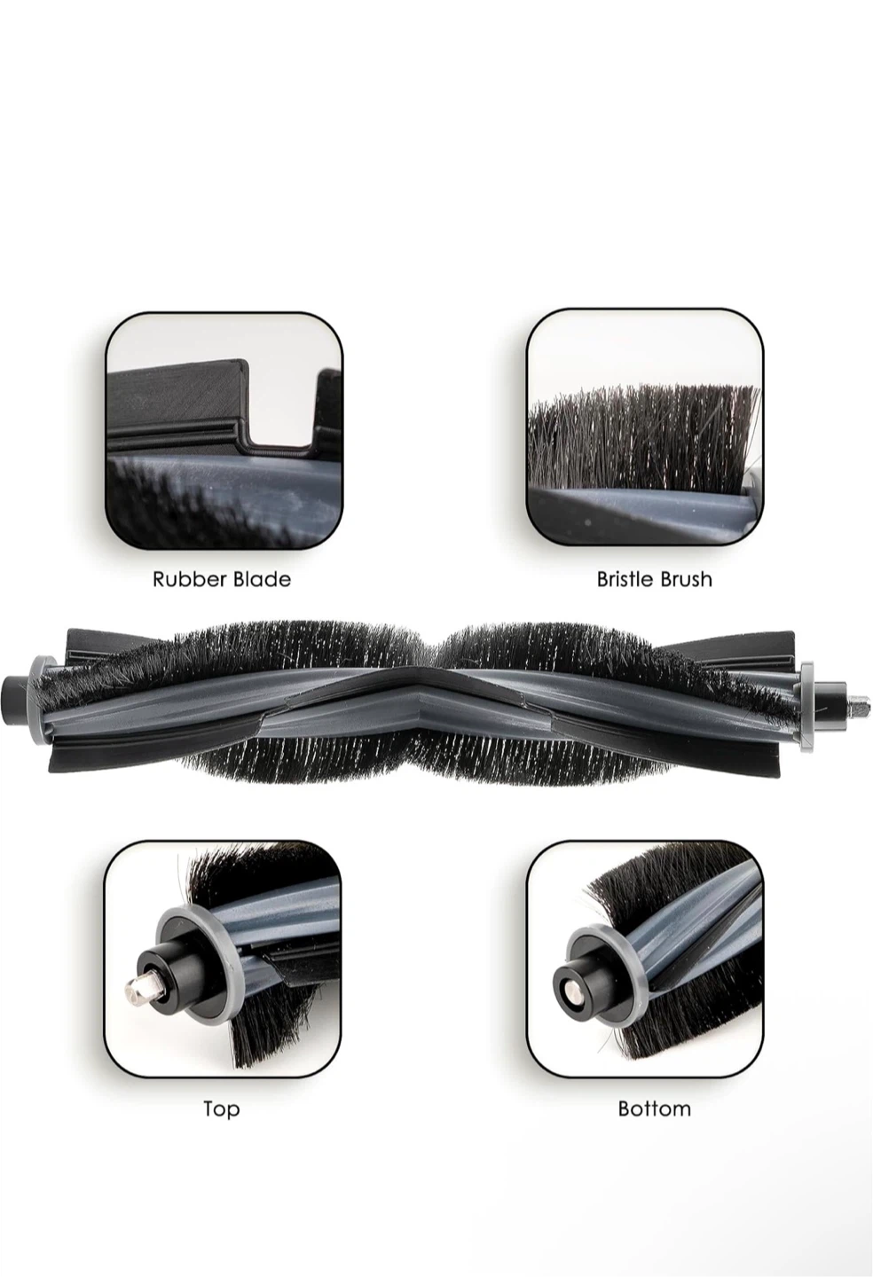 3-Pack Replacement Roller Brushes for Robot Vacuum - photo 5