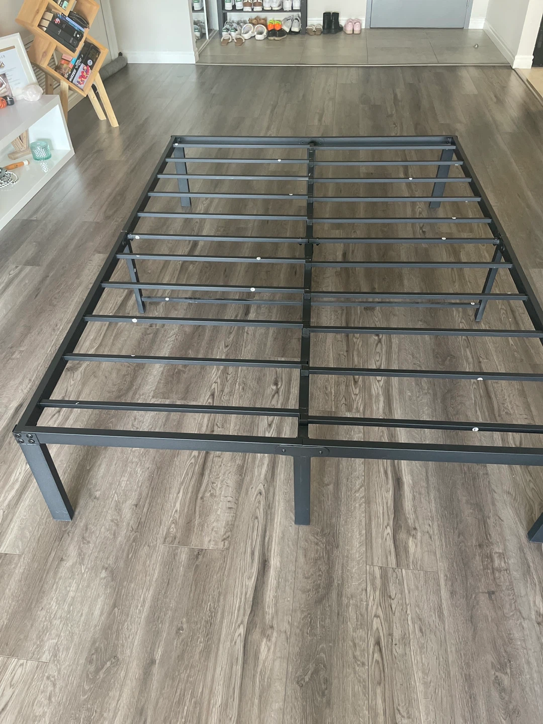 Black Metal Platform Bed Frame