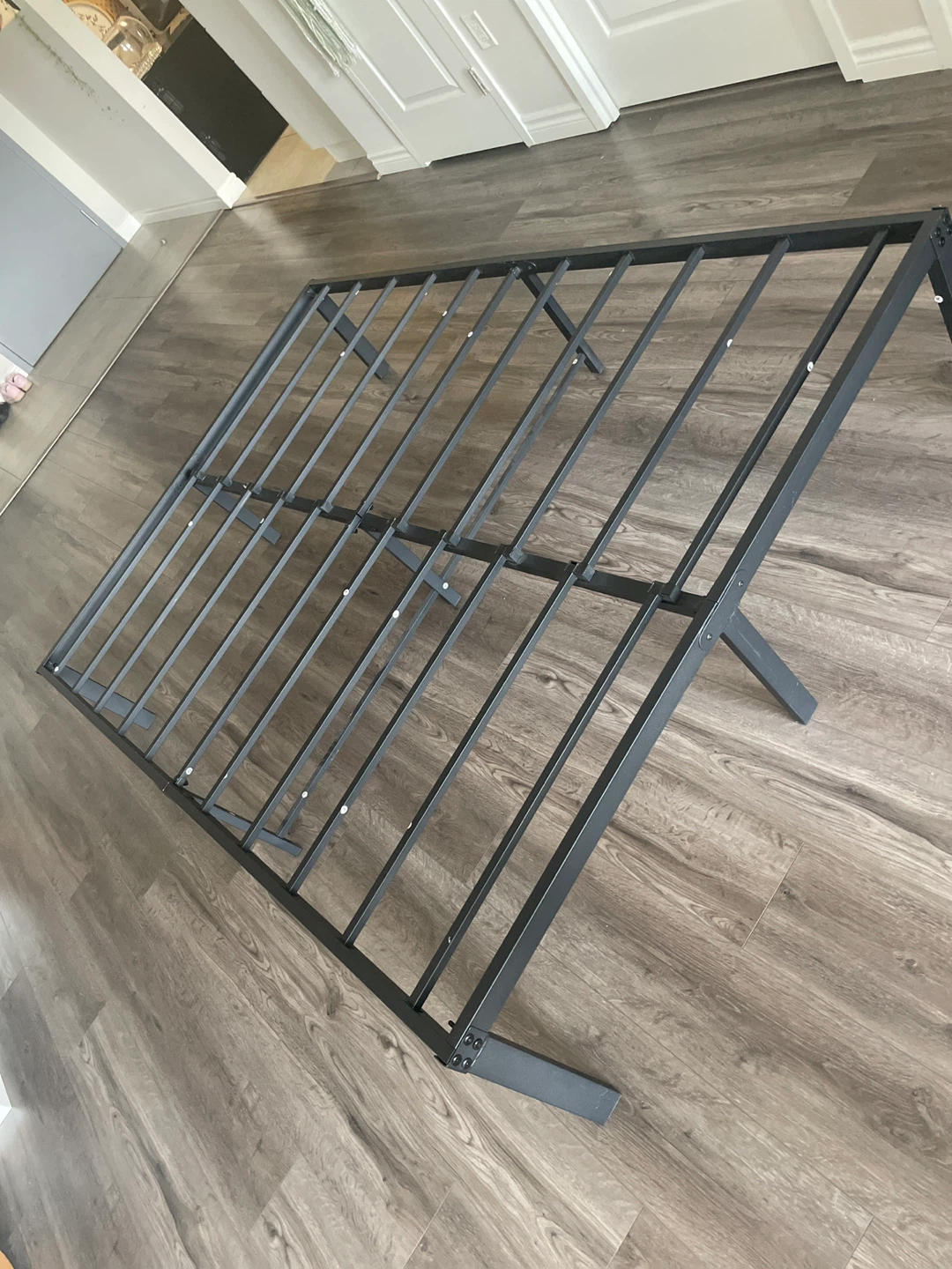 Black Metal Platform Bed Frame - photo 3