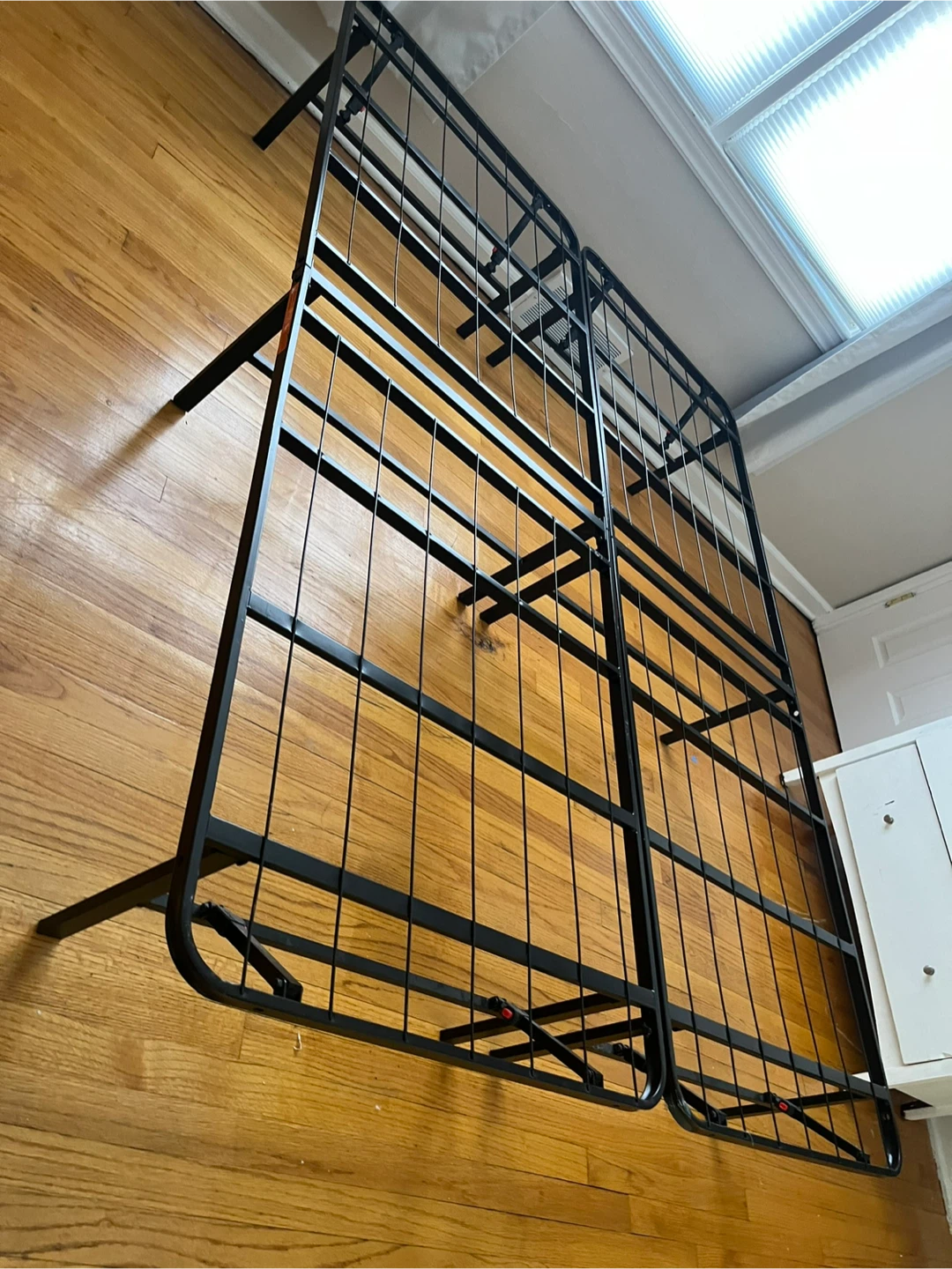 Black Metal Bed Frame for both - photo 2
