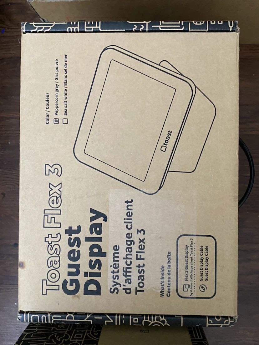 Toast Flex 3 Terminal and Guest Display