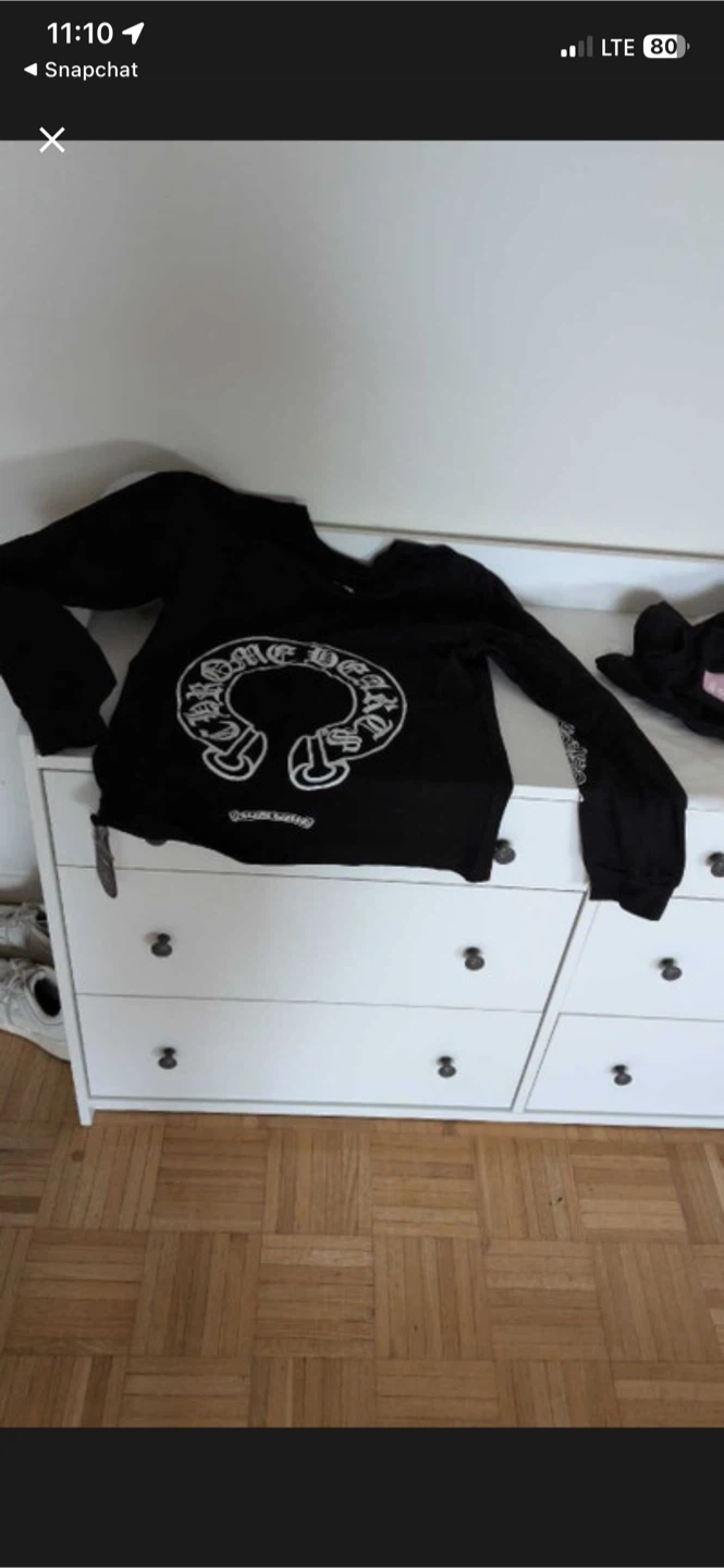 Chrome Hearts Black Long Sleeve T-Shirt