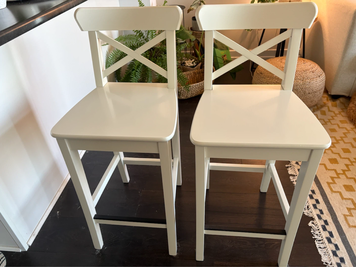 IKEA Ingolf Bar Stools - White