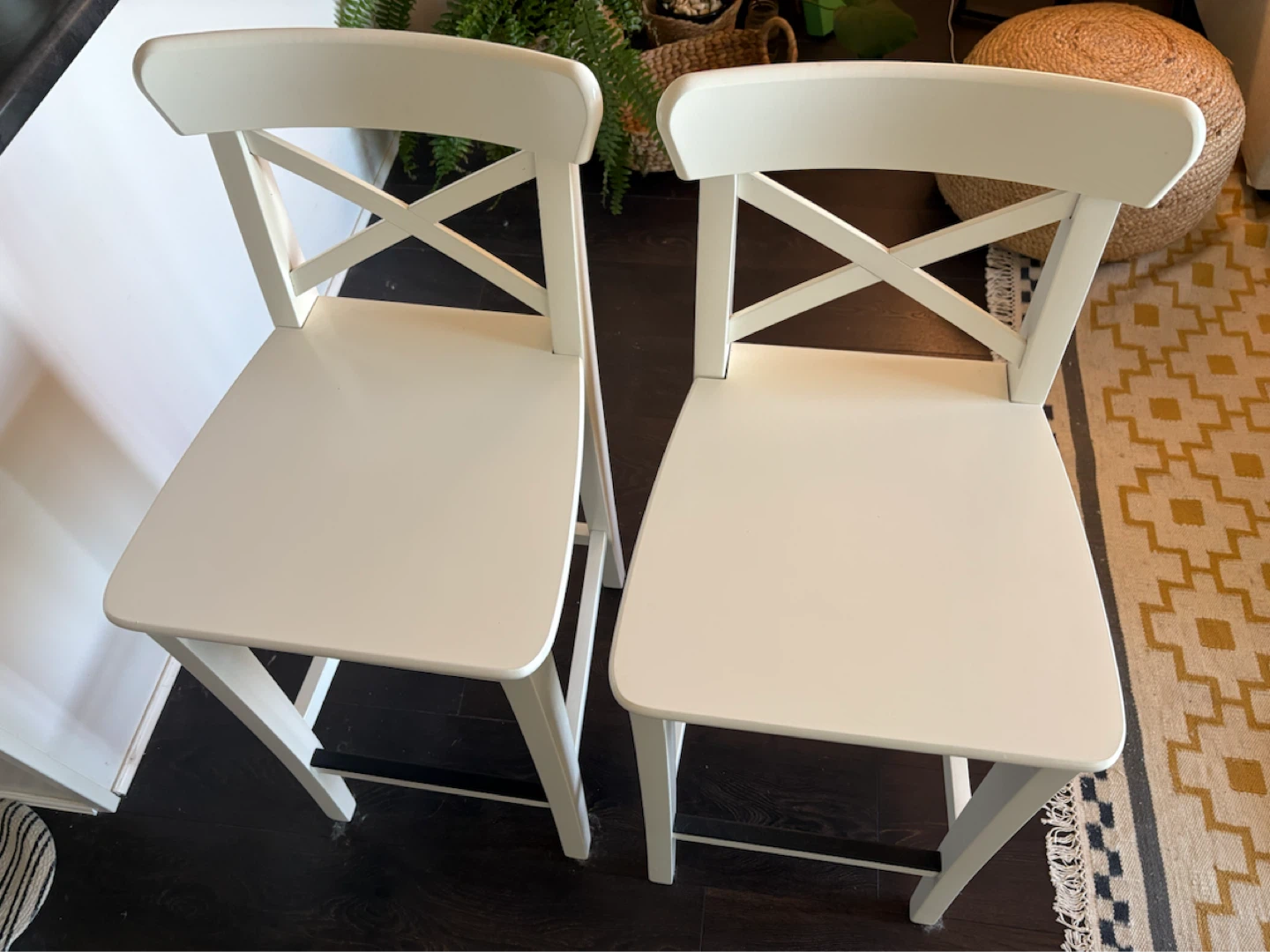 IKEA Ingolf Bar Stools - White - photo 3
