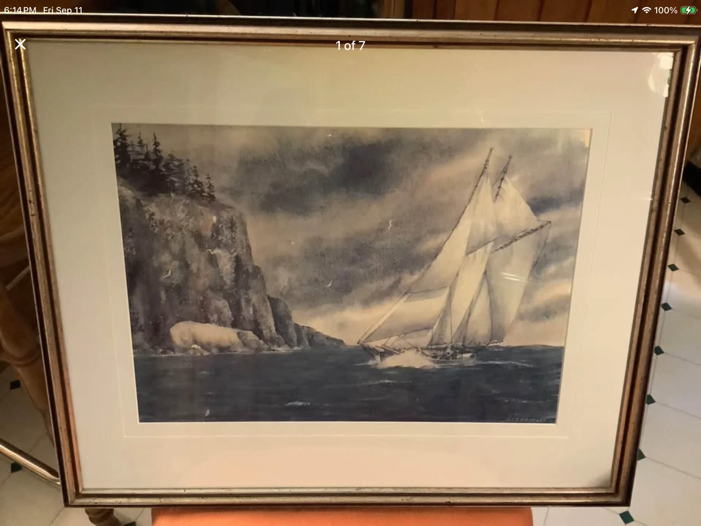 Vt Seascape Print by Cdn Artist Les Gourley 🐞