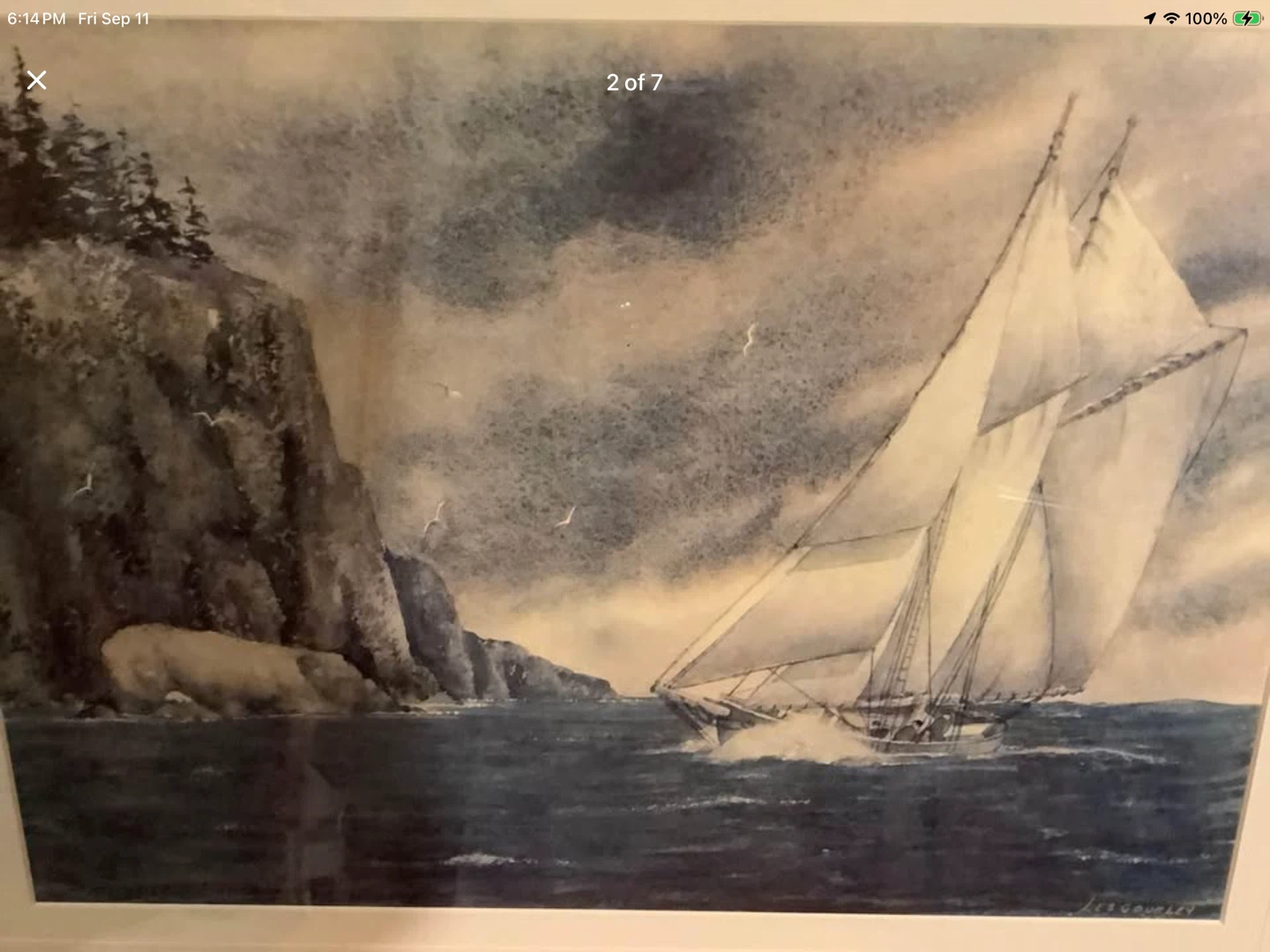 Vt Seascape Print by Cdn Artist Les Gourley 🐞 - photo 3