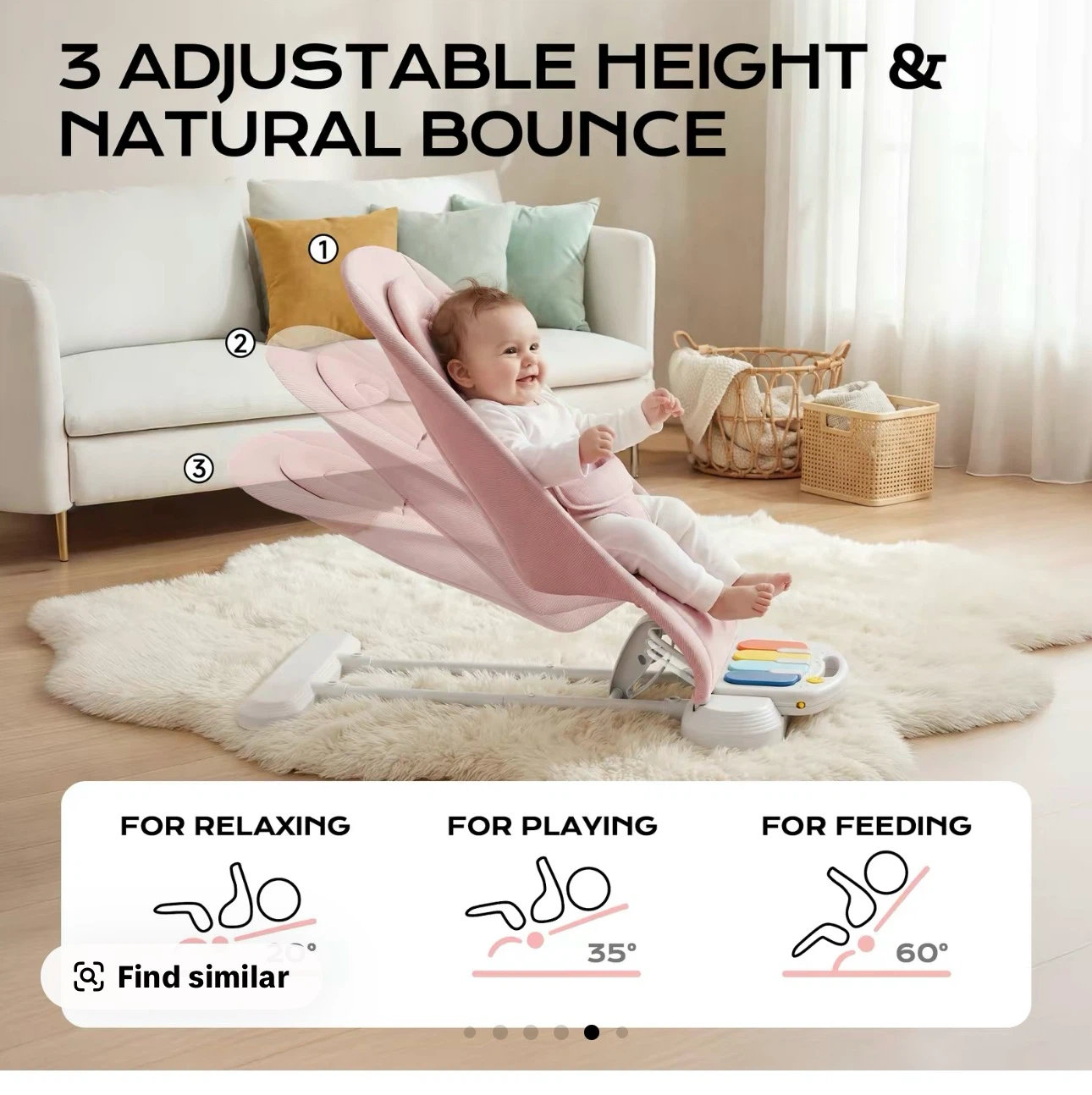 Baby Bouncer with Musical Keyboard