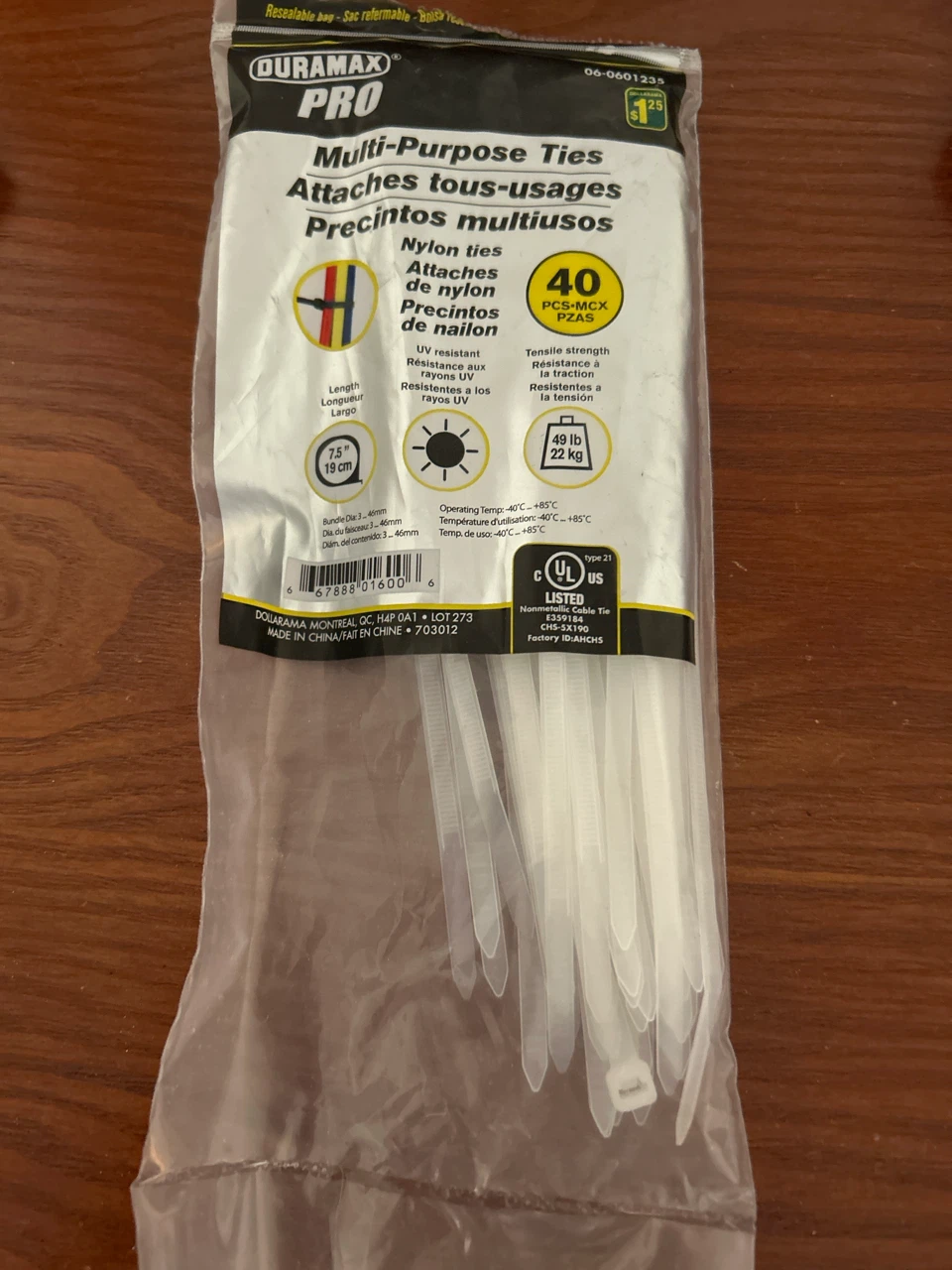 Duramax Pro Multi-Purpose Nylon Ties 40 Pack