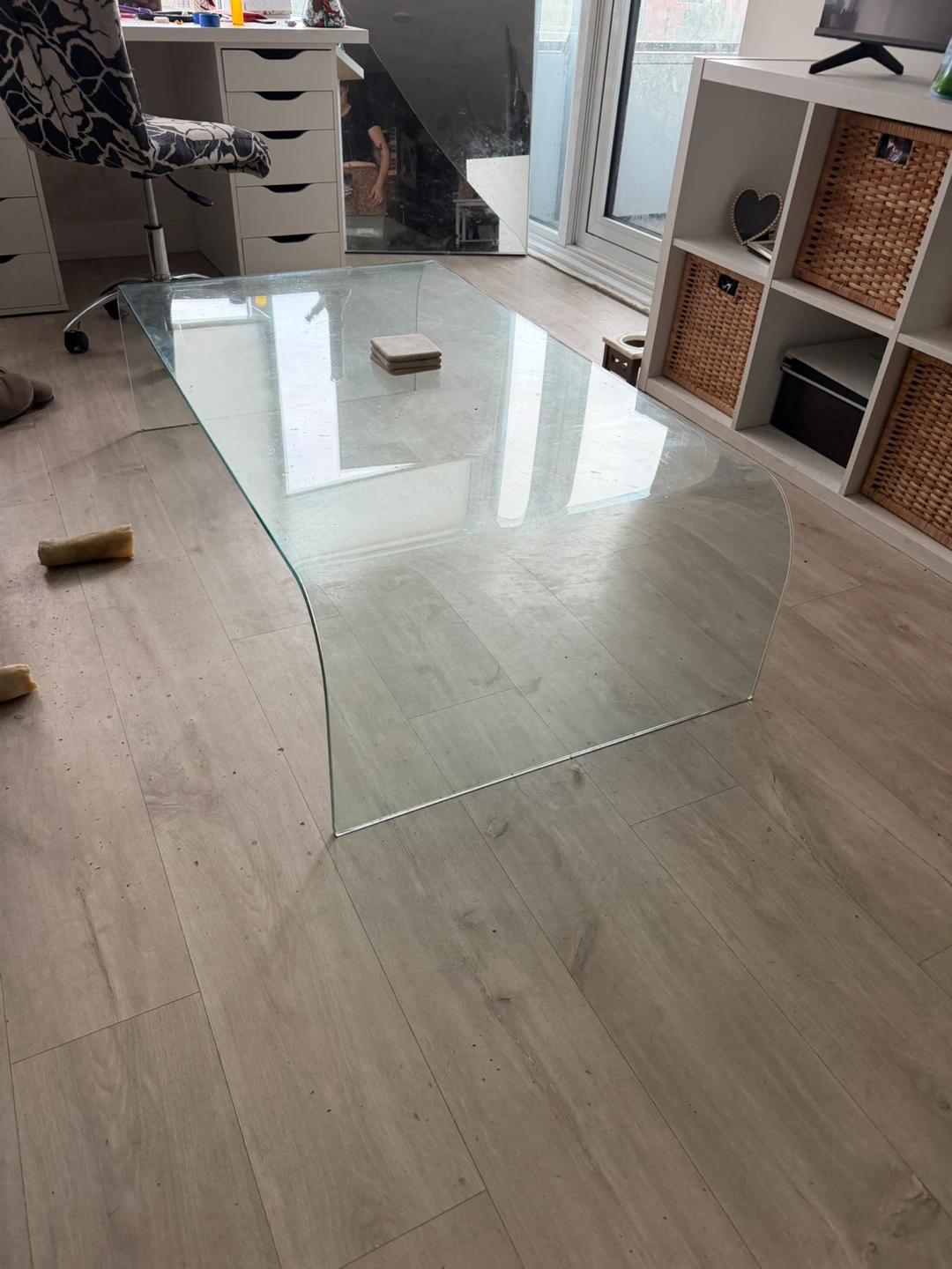 Waterfall Glass Coffee Table