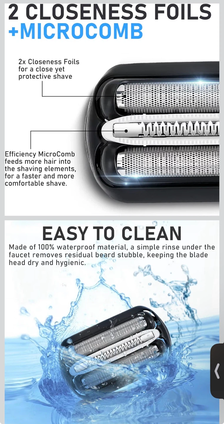 Braun Series 3 Shaver Head Replacement