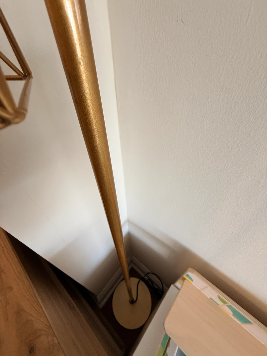 Gold Metal Floor Lamp with bulbs - photo 3