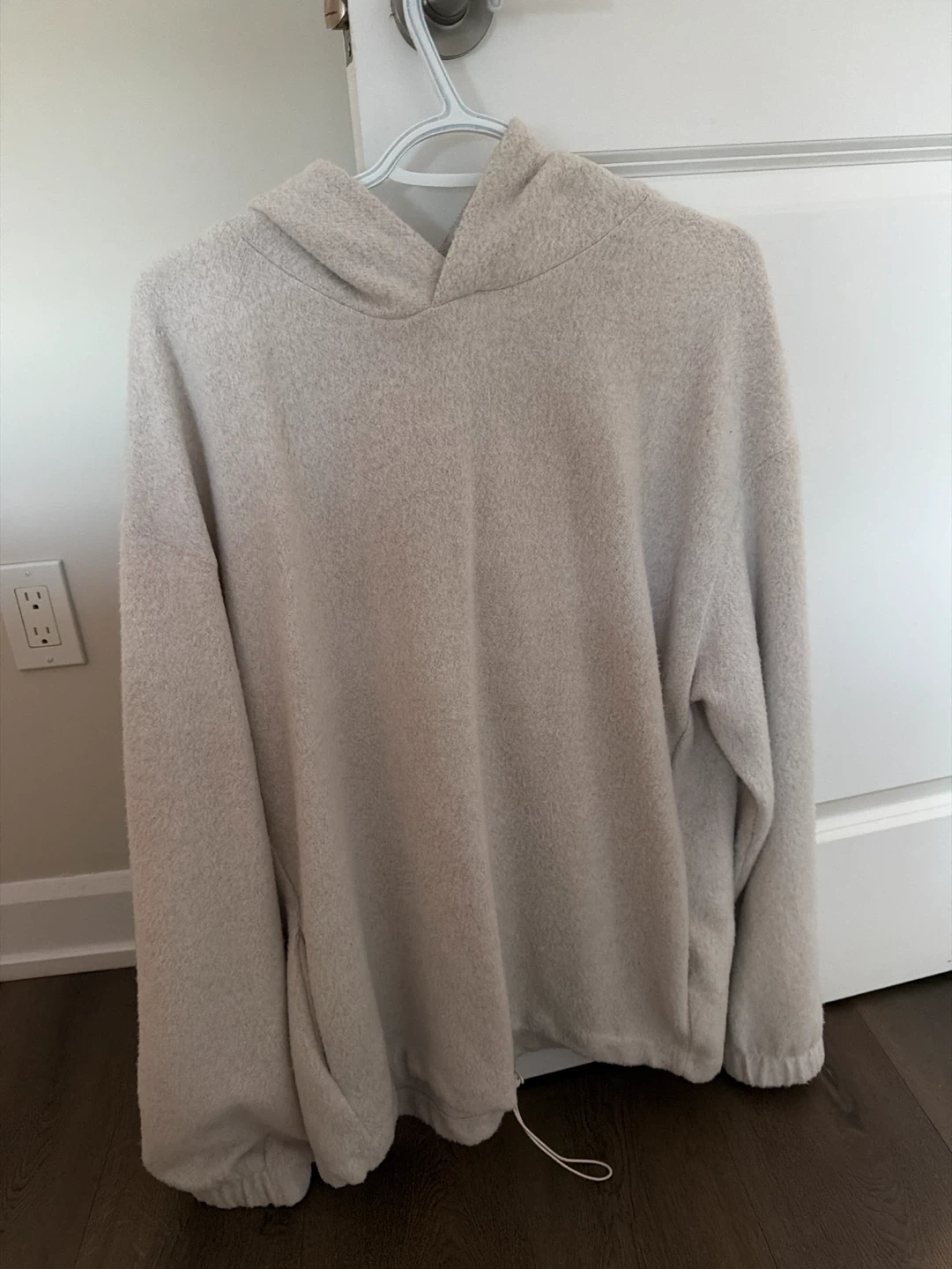 Beige Soft Fleece Hoodie