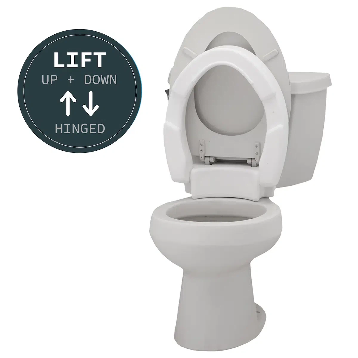 Brand New Hinged Elongated 3.5” Toilet Seat Riser - photo 4