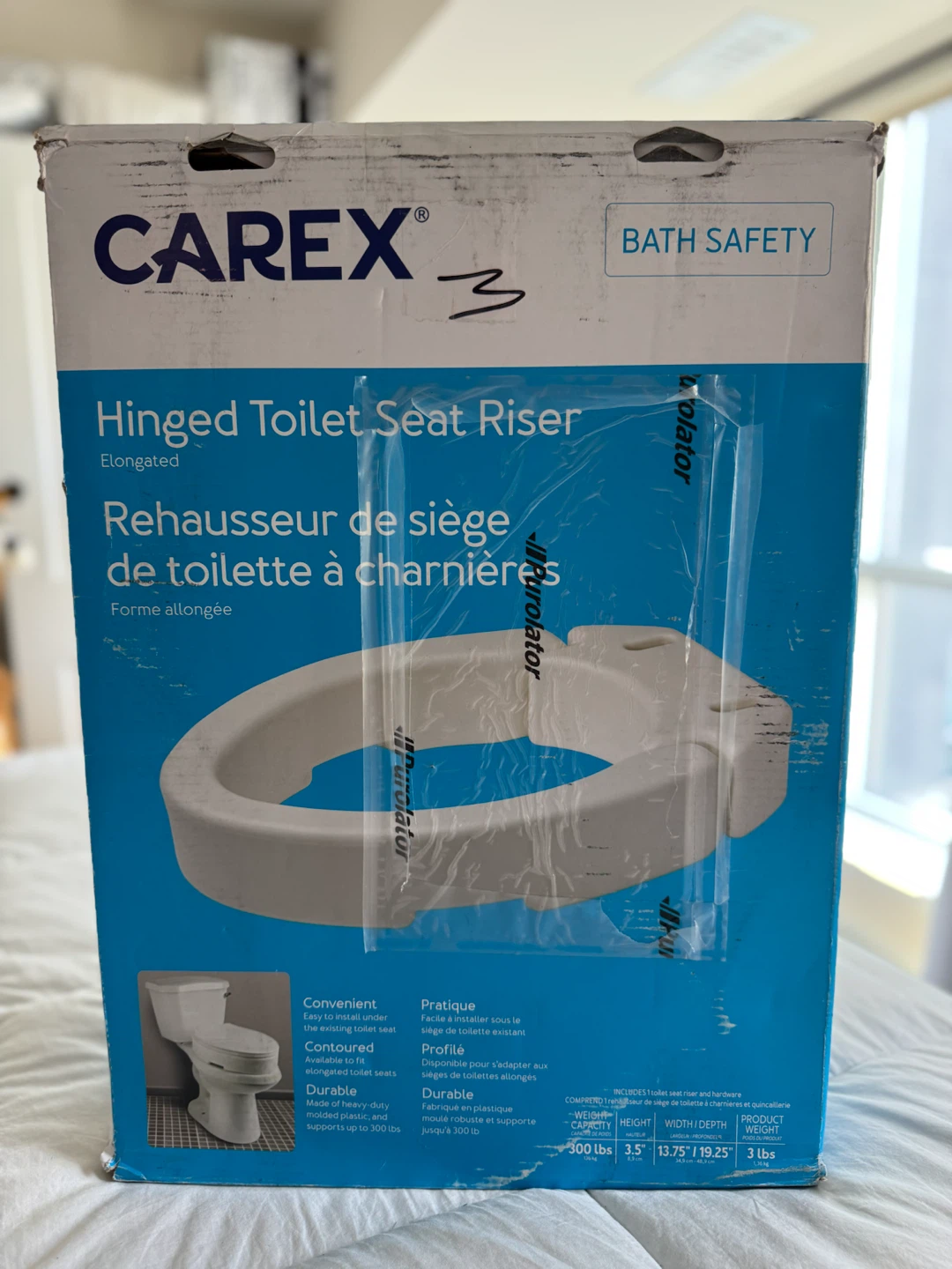 Brand New Hinged Elongated 3.5” Toilet Seat Riser - photo 5