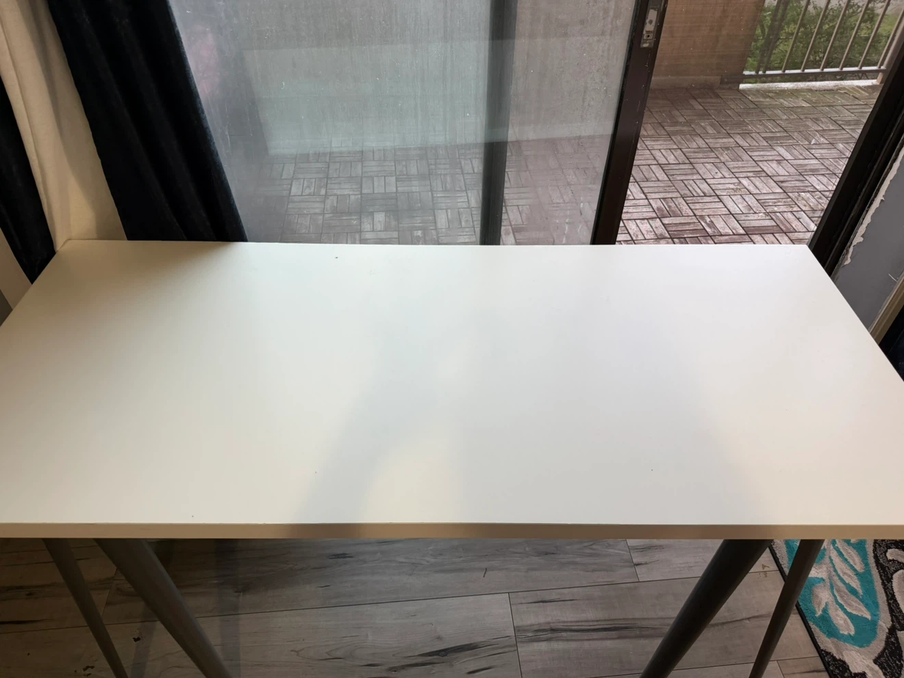 Ikea Modern White Desk - photo 2