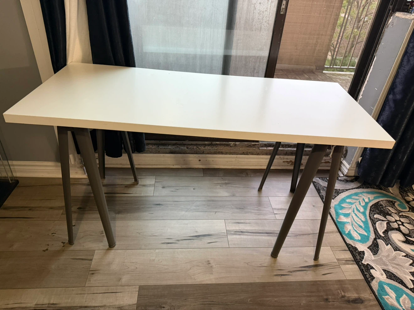 Ikea Modern White Desk - photo 3