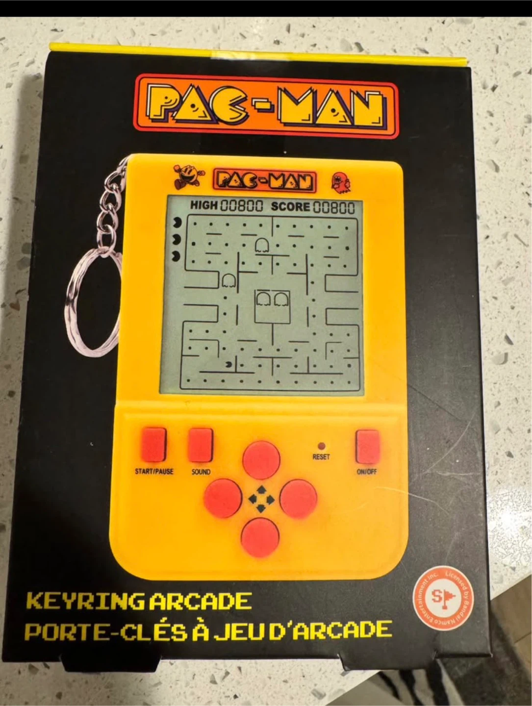 Pac-Man Keyring Arcade Game