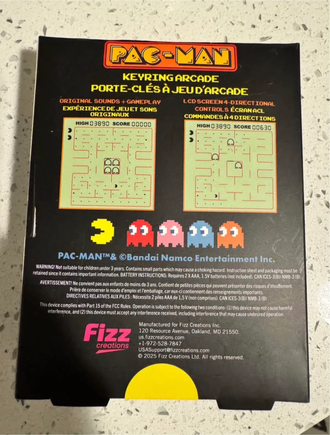 Pac-Man Keyring Arcade Game - photo 2